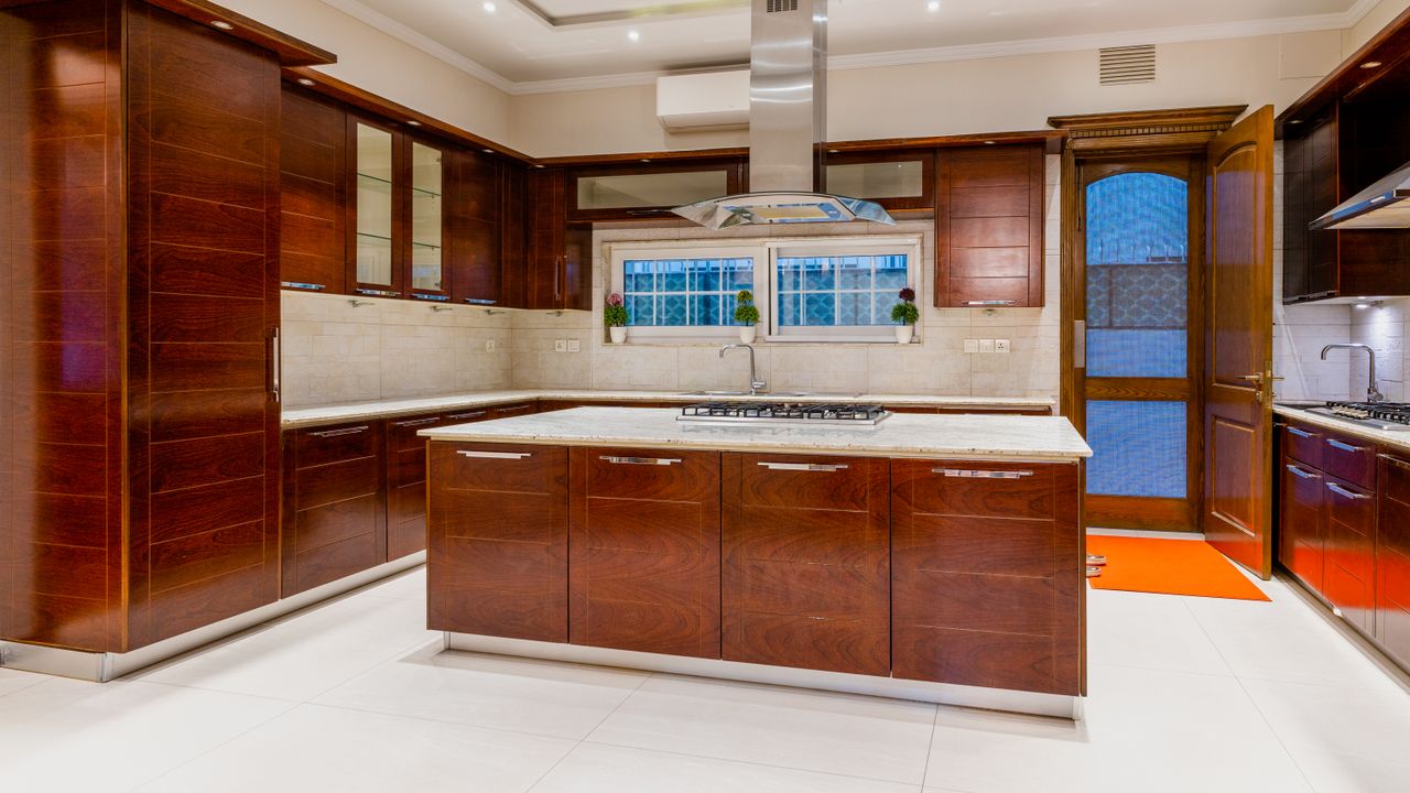 Luxury kitchen interior in a real estate listing video